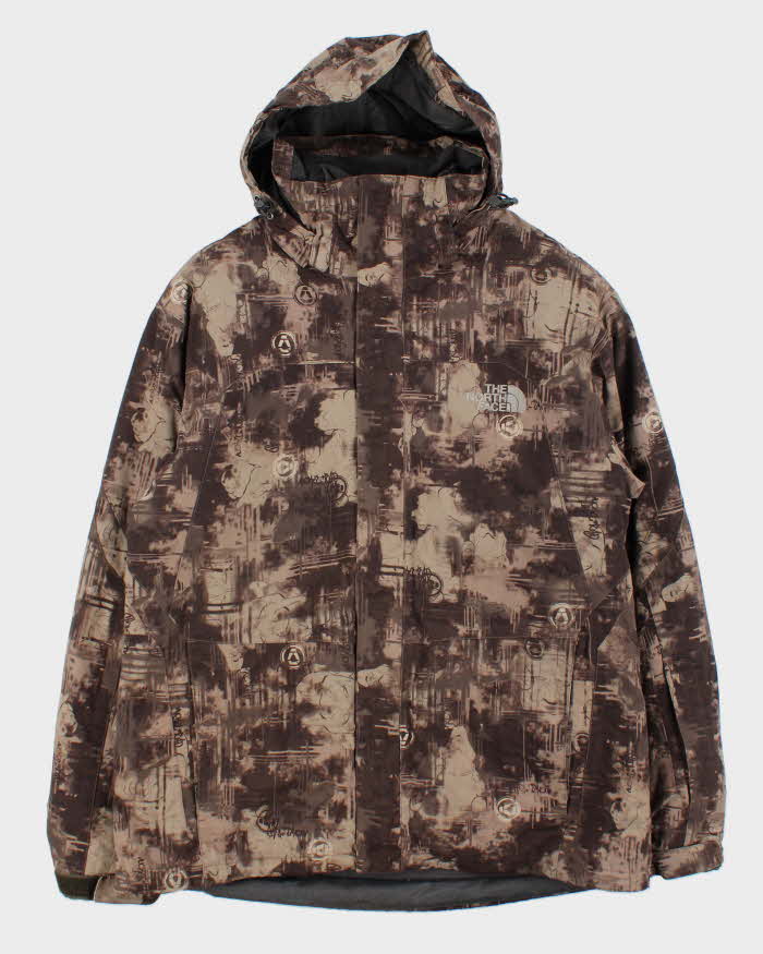 Vintage Y2K 00s The North Face Hyvent Graffiti Double Lined Down Fill Puffer Jacket - L