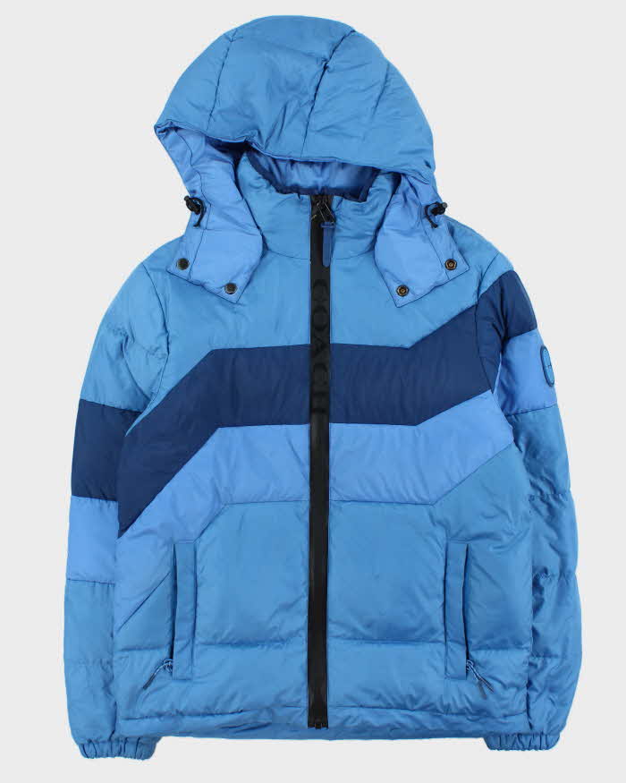 2021 Coach Colourblock Duck Down Filled Oversized Hooded Puffer Jacket - S