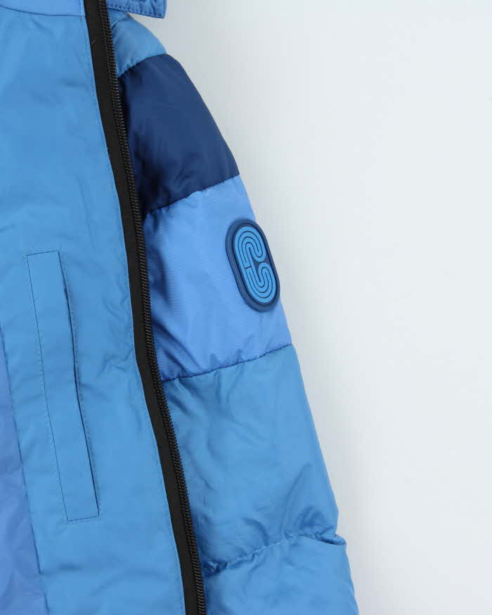 2021 Coach Colourblock Duck Down Filled Oversized Hooded Puffer Jacket - S