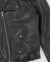Vintage 1990s Limited Edition Harley Davidson Cowhide Leather Classic Biker Jacket - L