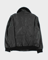 Vintage 1990s Cowhide Leather G-1 Japan Airforce Shearling Flight Jacket - L