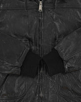 Vintage 1990s Cowhide Leather G-1 Japan Airforce Shearling Flight Jacket - L