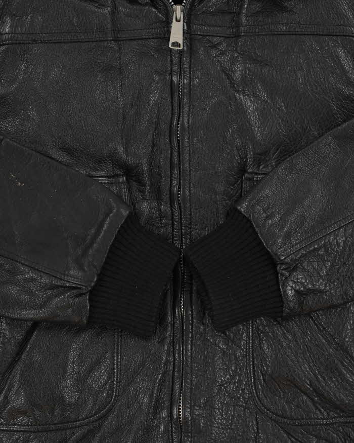 Vintage 1990s Cowhide Leather G-1 Japan Airforce Shearling Flight Jacket - L