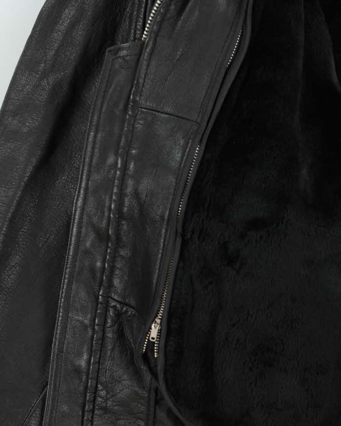 Vintage 1990s Cowhide Leather G-1 Japan Airforce Shearling Flight Jacket - L