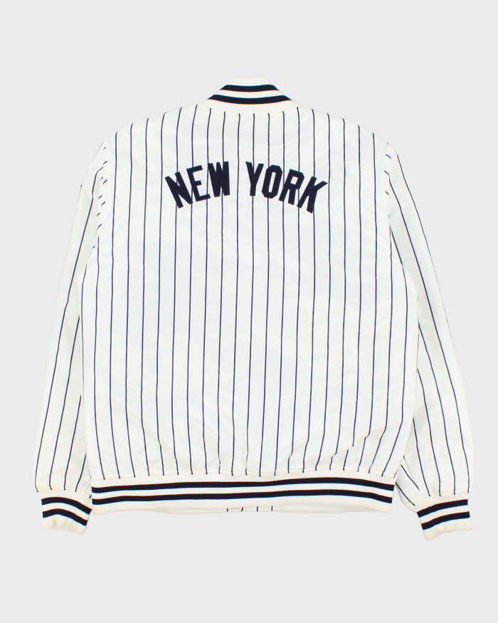 Vintage 00s Majestic New York Yankees Quilted Varsity Baseball Jacket - L