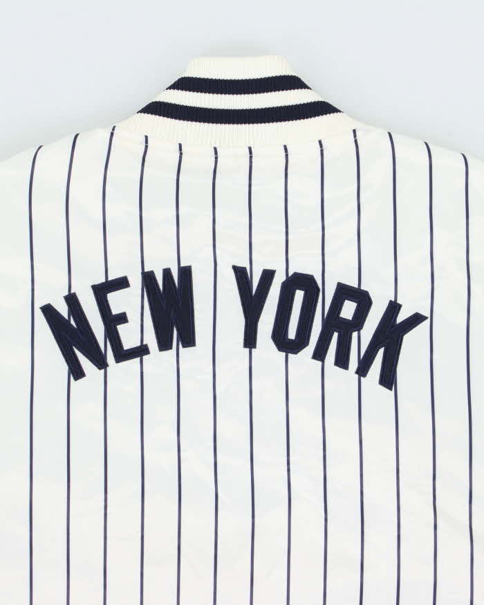 Vintage 00s Majestic New York Yankees Quilted Varsity Baseball Jacket - L