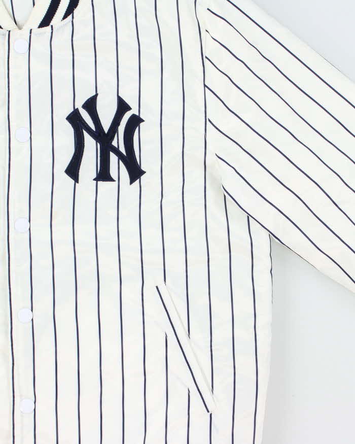 Vintage 00s Majestic New York Yankees Quilted Varsity Baseball Jacket - L
