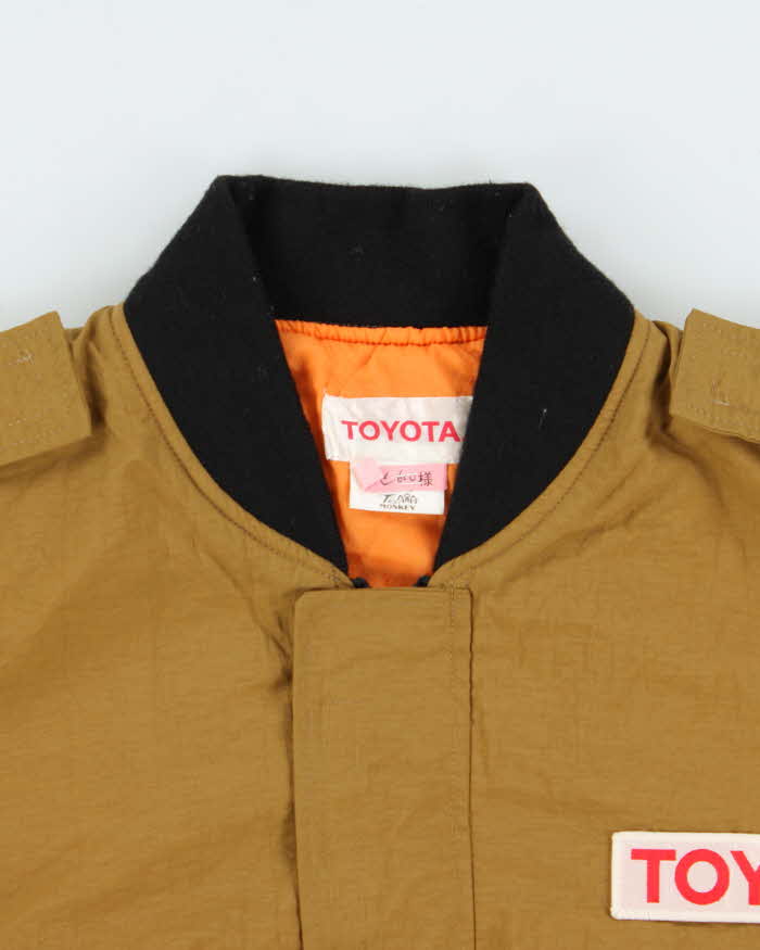 Vintage 1990s Toyota Racing Motorsports Shell Bomber Jacket - M