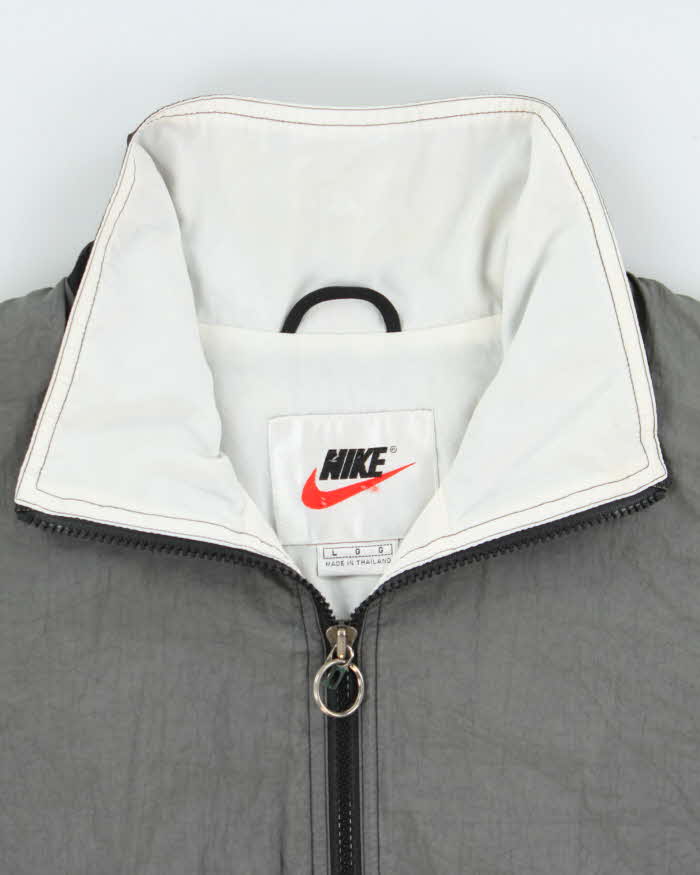 Vintage 1990s Nike Spell-Out Block Shell Windbreaker Jacket - L