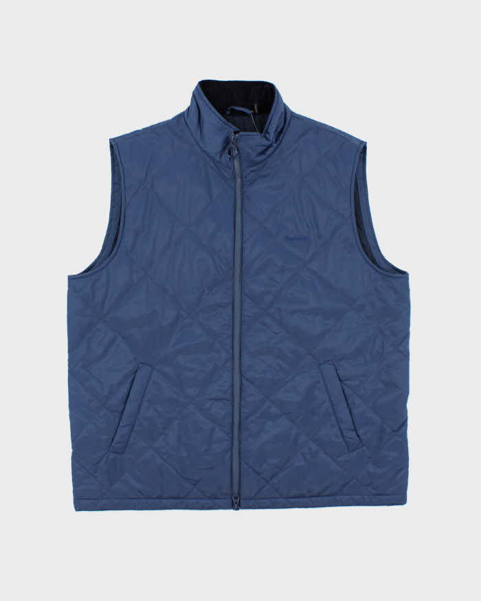 Barbour Finnar Quilted Corduroy Collar Lightweight Gilet Jacket - L