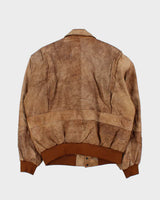 Vintage 1990s Superfortress B-2 Leather Flight Bomber Jacket - M