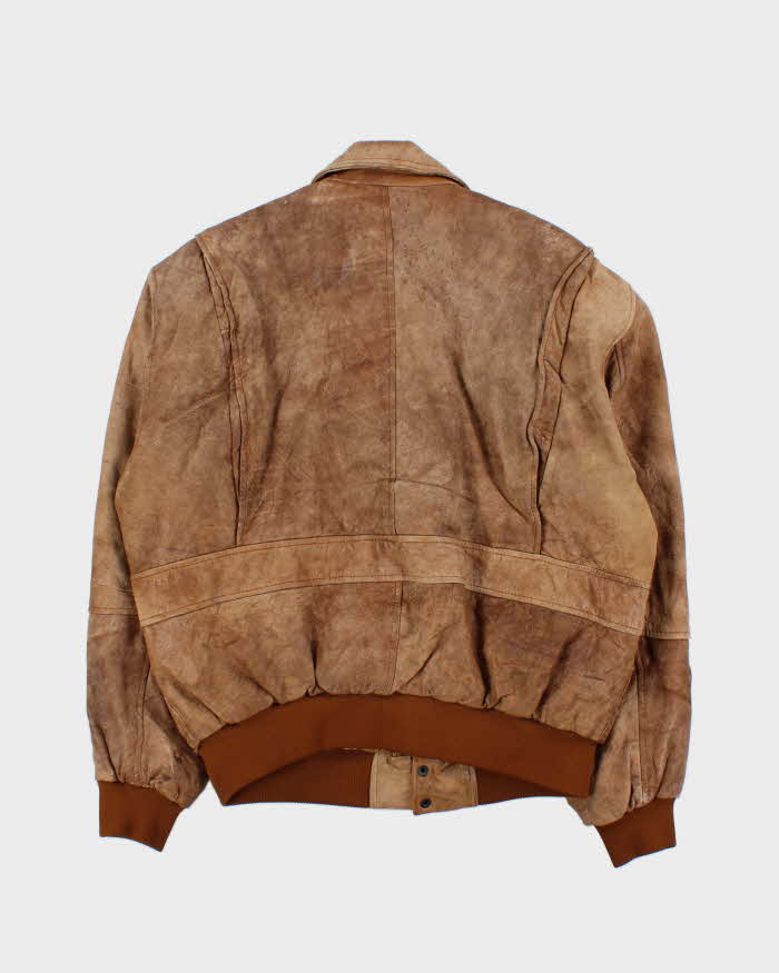 Vintage 1990s Superfortress B-2 Leather Flight Bomber Jacket - M