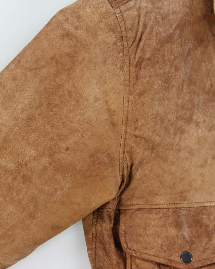 Vintage 1990s Superfortress B-2 Leather Flight Bomber Jacket - M