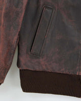 Vintage 1950s Cresco Horsehide Leather Trucker Jacket - S