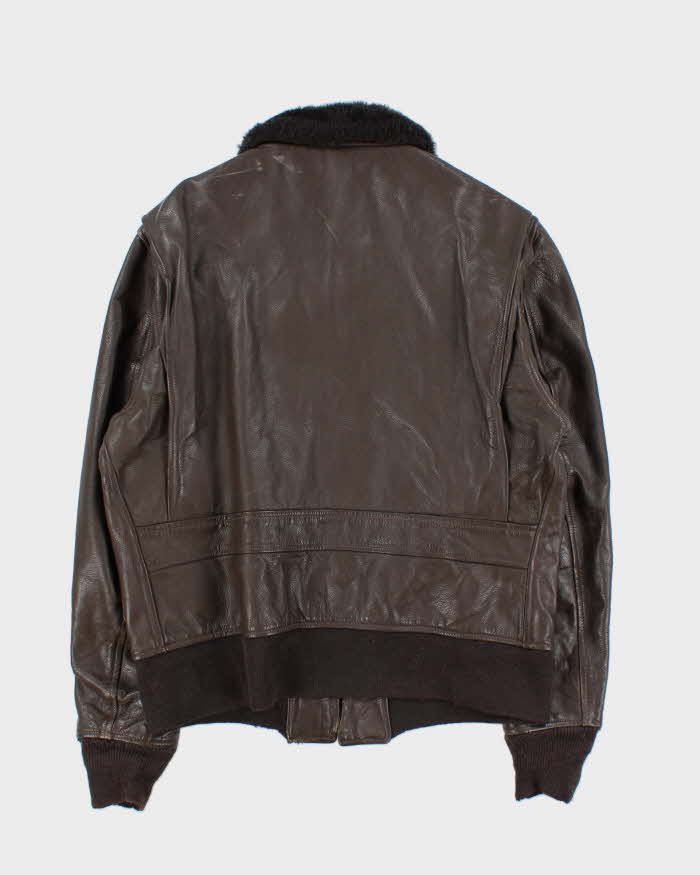 Vintage 1976 U.S Navy Airforce G-1 Leather Flight Jacket - L