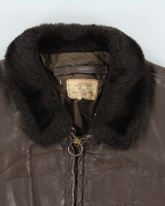 Vintage 1976 U.S Navy Airforce G-1 Leather Flight Jacket - L