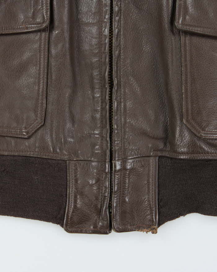 Vintage 1976 U.S Navy Airforce G-1 Leather Flight Jacket - L