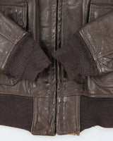 Vintage 1976 U.S Navy Airforce G-1 Leather Flight Jacket - L