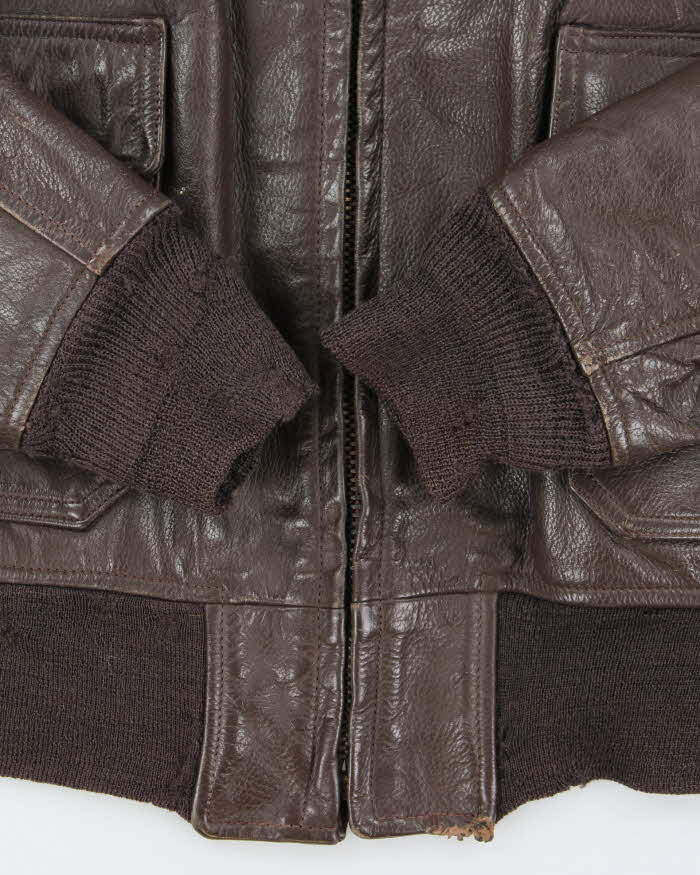 Vintage 1976 U.S Navy Airforce G-1 Leather Flight Jacket - L