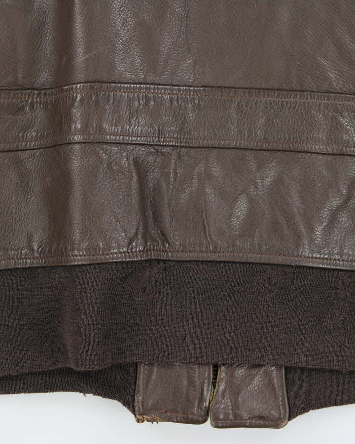 Vintage 1976 U.S Navy Airforce G-1 Leather Flight Jacket - L