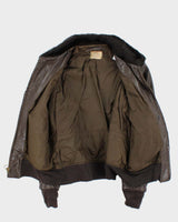 Vintage 1976 U.S Navy Airforce G-1 Leather Flight Jacket - L