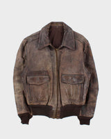 Vintage 1940s WWII U.S Airforce Horsehide Leather G-1 Flight Jacket - L