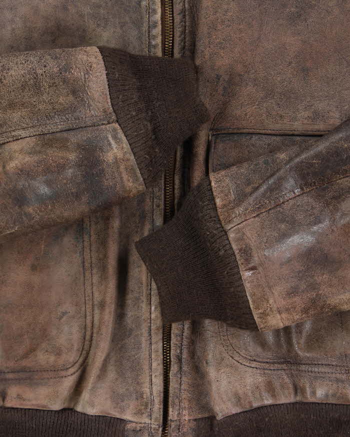 Vintage 1940s WWII U.S Airforce Horsehide Leather G-1 Flight Jacket - L