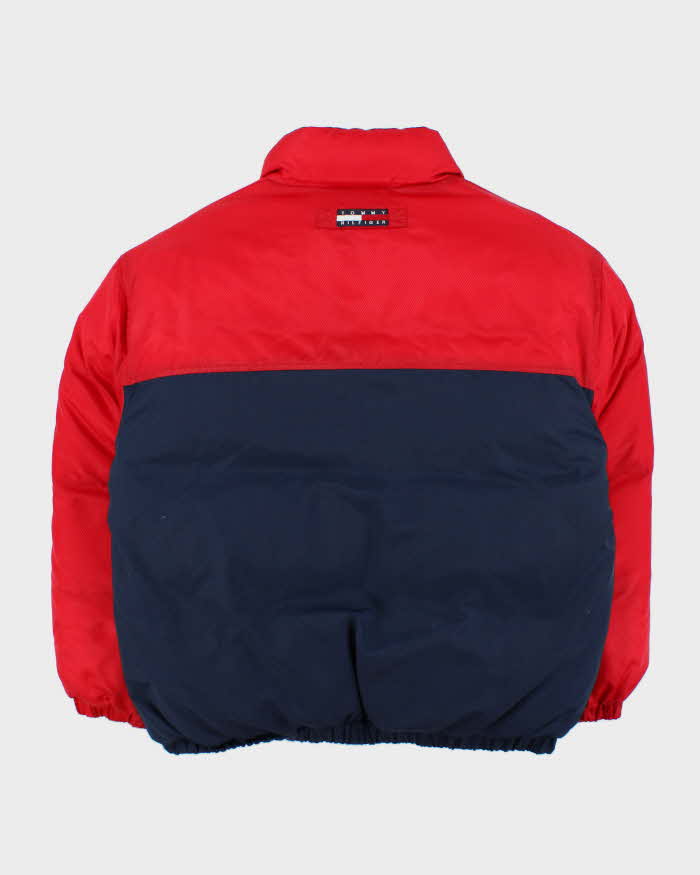 Vintage Y2K 00s Tommy Hilfiger Colourblock Duck Down Puffer Jacket - XL