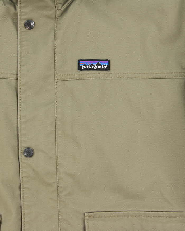 Vintage Patagonia Maple Grove Sherpa Lined Khaki Canvas Jacket - XL