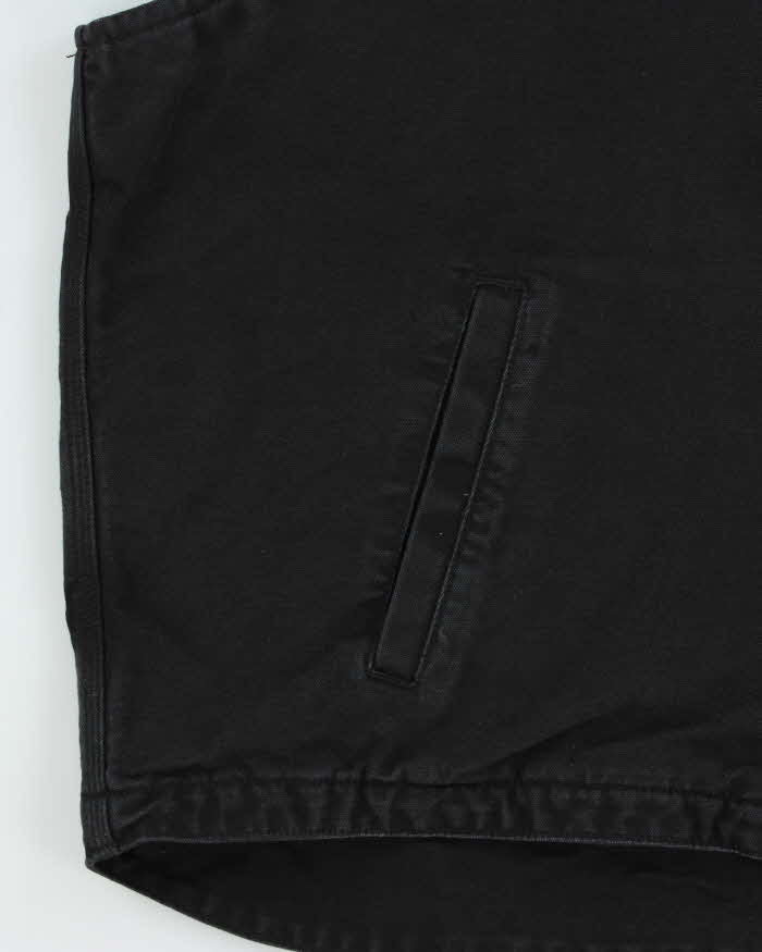 Vintage Carhartt Duck Canvas Fleece Lined Hooded Workwear Gilet - XL