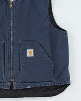 Vintage Y2K 00s Carhartt Duck Leisure Arctic Made In USA Workwear Gilet - XXL