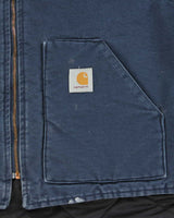 Vintage Y2K 00s Carhartt Duck Leisure Arctic Made In USA Workwear Gilet - XXL