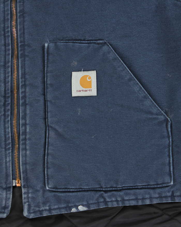 Vintage Y2K 00s Carhartt Duck Leisure Arctic Made In USA Workwear Gilet - XXL