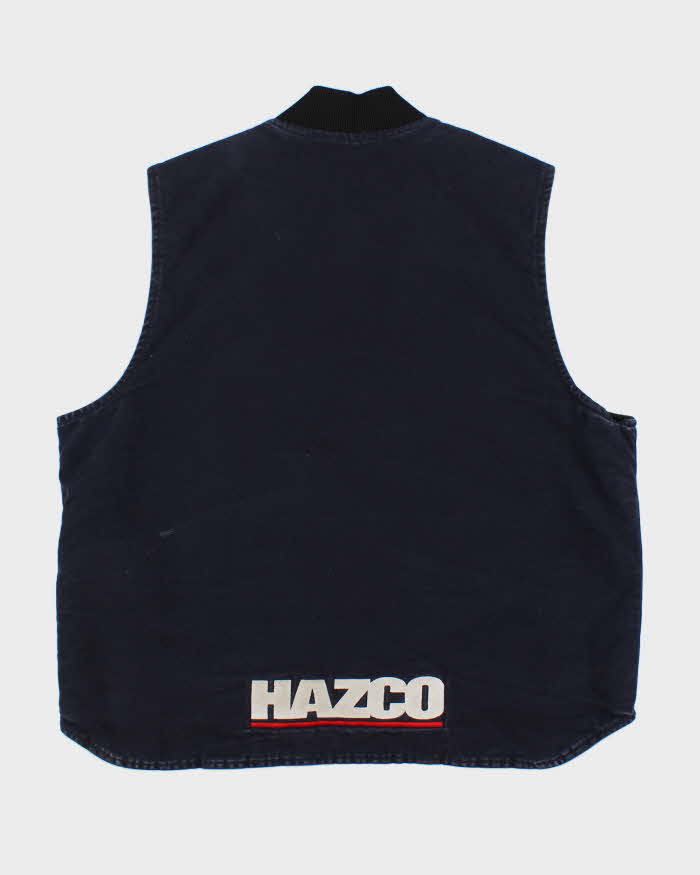 Vintage Y2K 00s Carhartt Midnight Sandstone Artic Quilt Lined Workwear Gilet - XXL