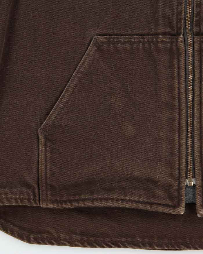 Vintage Y2K 00s Carhartt Duck Canvas Fleece Lined Workwear Gilet - XL