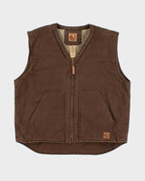 Vintage Y2K 00s Berne Heavyweight Sherpa Lined Workwear Gilet - XL