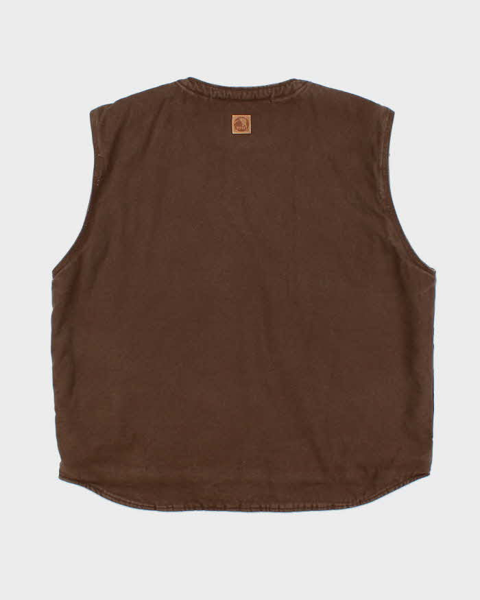 Vintage Y2K 00s Berne Heavyweight Sherpa Lined Workwear Gilet - XL