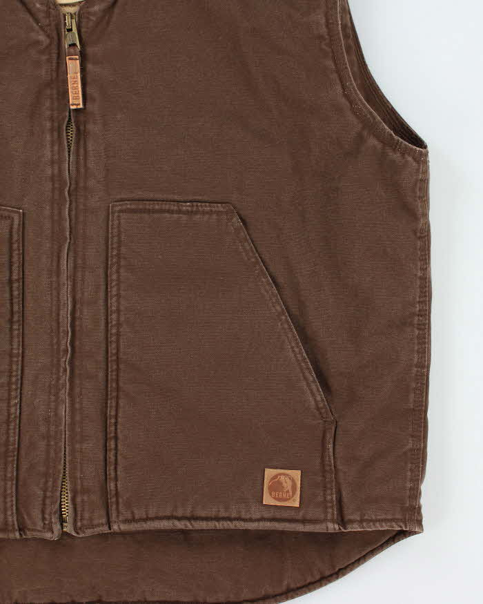 Vintage Y2K 00s Berne Heavyweight Sherpa Lined Workwear Gilet - XL