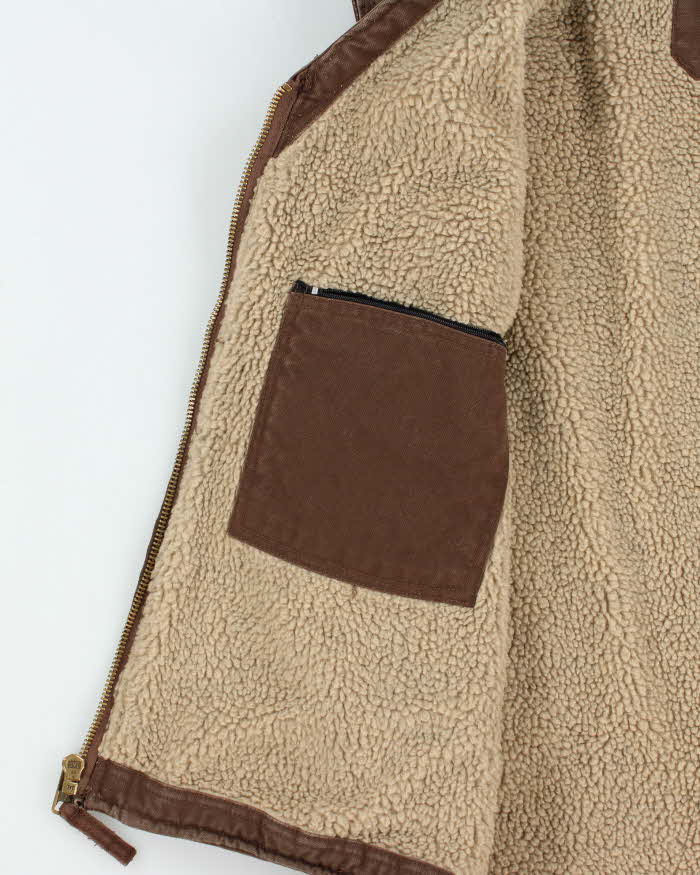 Vintage Y2K 00s Berne Heavyweight Sherpa Lined Workwear Gilet - XL