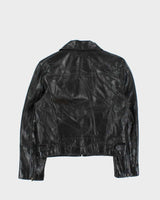 Vintage 1990s Steve Madden Cropped Leather Jacket - M