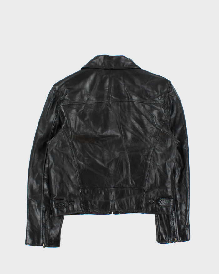 Vintage 1990s Steve Madden Cropped Leather Jacket - M