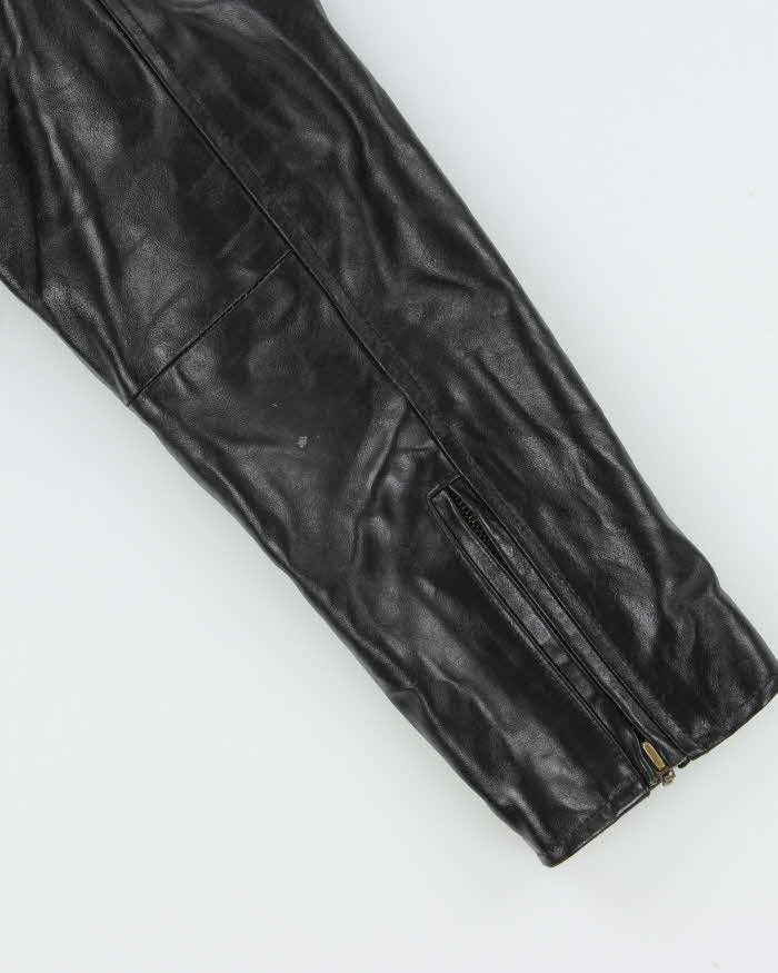 Vintage 1990s Steve Madden Cropped Leather Jacket - M