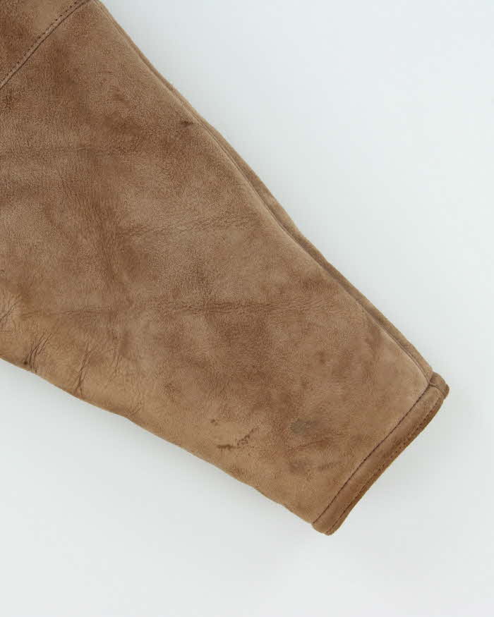 Vintage 1970s Knight Tailors Sheepskin Shearling Bomber Jacket - S