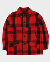 Vintage 1950s Chippewa Wool Mackinaw Buffalo Plaid Hunting Jacket - L