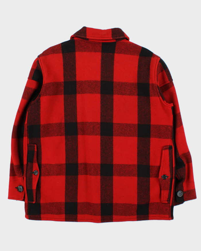 Vintage 1950s Chippewa Wool Mackinaw Buffalo Plaid Hunting Jacket - L