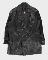 Vintage 70s Sears Long Leather Jacket - XL