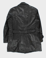 Vintage 70s Sears Long Leather Jacket - XL