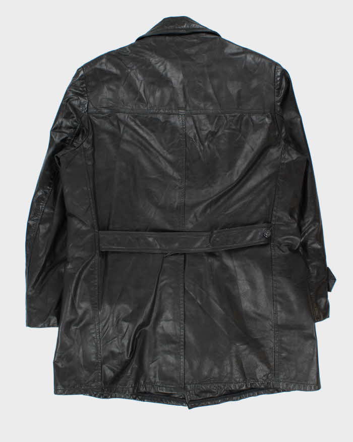 Vintage 70s Sears Long Leather Jacket - XL
