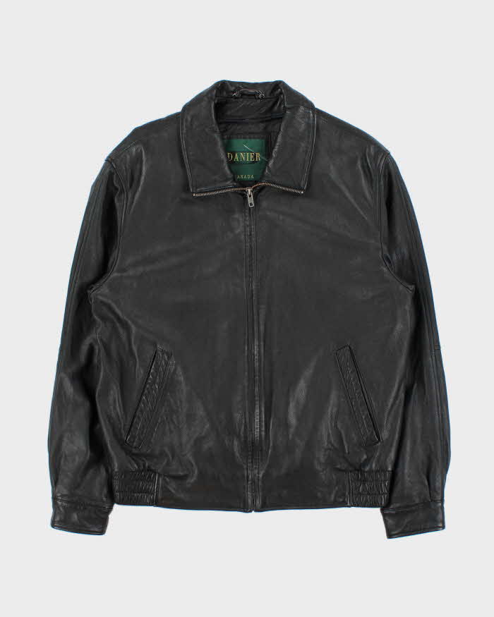 Vintage Danier Lined Leather Jacket - S