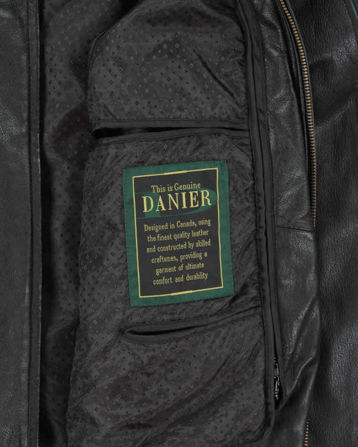 Vintage Danier Lined Leather Jacket - S
